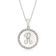.10 ct. t.w. Diamond Personalized Pendant Necklace in 14kt White Gold