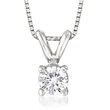 .20 Carat Diamond Solitaire Necklace in 14kt White Gold 