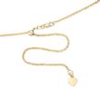 Italian 1mm 14kt Yellow Gold Adjustable Slider Crisscross Chain Necklace