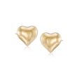 Italian Andiamo 14kt Yellow Gold Heart Earrings