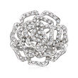 .50 ct. t.w. Diamond Openwork Rose Ring in Sterling Silver