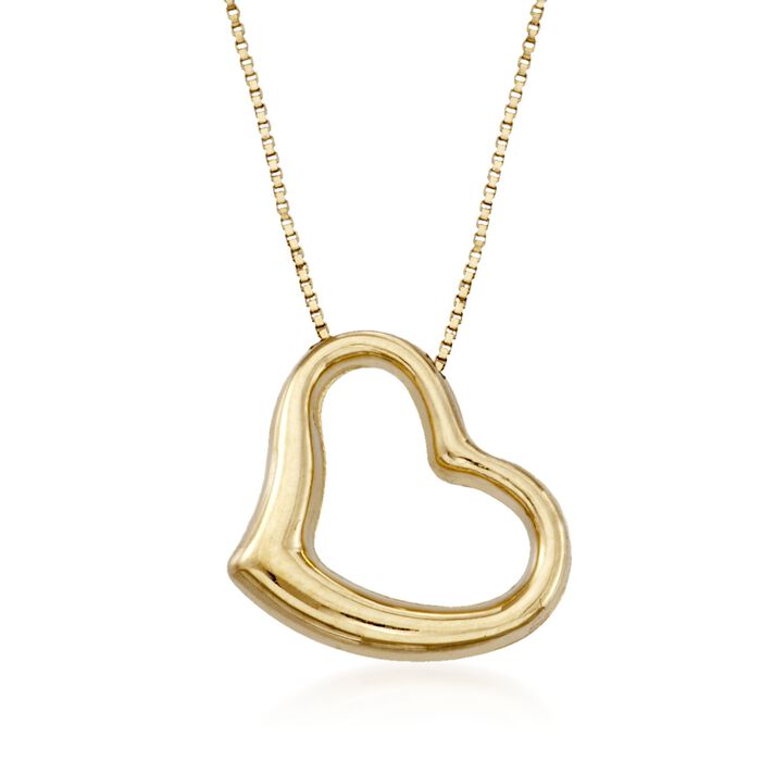 Roberto Coin 18kt Yellow Gold Heart Pendant Necklace
