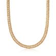 14kt Yellow Gold Two-Row Curb-Link Necklace
