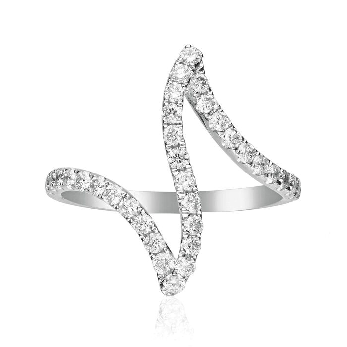 .60 ct. t.w. Diamond Zigzag Ring in 14kt White Gold