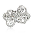 C. 1980 Vintage 2.50 ct. t.w. Diamond Bow Pin/Pendant in 14kt White Gold