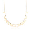 Italian 14kt Yellow Gold Free-Form Drops Necklace