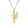 14kt Yellow Gold Lobster Pendant Necklace