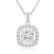 2.70 ct. t.w. Moissanite Open-Space Pendant Necklace in Sterling Silver