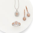 .50 ct. t.w. Pink and White Diamond Pendant Necklace in 14kt White and Rose Gold