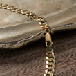 Men's 6.7mm 14kt Yellow Gold Curb Chain Necklace