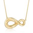 Italian 18kt Gold Over Sterling Silver Abstract Infinity Symbol Necklace