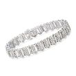 4.50 ct. t.w. Diamond Bracelet with San Marco Spacers in Sterling Silver