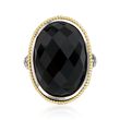 Andrea Candela Black Onyx Doublet Ring in Two-Tone