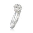 C. 2000 Vintage .50 ct. t.w. Diamond Cluster Ring in 18kt White Gold