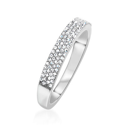 .25 ct. t.w. Pave Diamond Ring in Sterling Silver