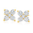 .30 ct. t.w. Diamond Quad Stud Earrings in 14kt Yellow Gold