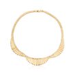 C. 1940 Vintage 18kt Yellow Gold Cleopatra Collar Necklace