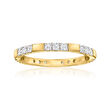 .50 ct. t.w. Diamond Station Eternity Band in 14kt Yellow Gold