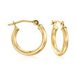 14kt Yellow Gold Jewelry Set: Three Pairs of 2mm Hoop Earrings