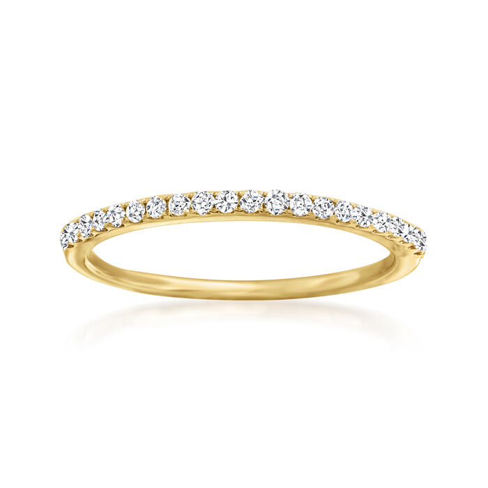 .21 ct. t.w. Pave Diamond Ring in 14kt Yellow Gold