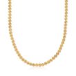 18kt Yellow Gold Rosette-Link Necklace