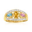 Personalized Birthstone Daughter's Ring in 14kt Gold