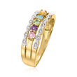 Personalized Ring in 14kt Gold - 3 to 7 Birthstones