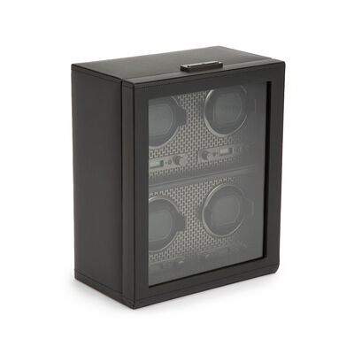 WOLF &quot;Axis&quot; Powder-Coated Steel Four-Module Watch Winder