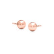 14kt Tri-Colored Gold Jewelry Set: Three Pairs of 6mm Ball Stud Earrings
