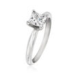 1.00 Carat Certified Diamond Engagement Ring in 14kt White Gold