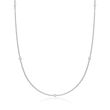 Andrea Candela &quot;Enamorada&quot; .16 ct. t.w. Diamond Station Necklace in Sterling Silver
