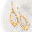 14kt Yellow Gold Marquise-Shaped Drop Earrings