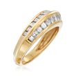 C. 1990 Vintage 1.50 ct. t.w. Channel-Set Baguette Diamond Ring in 18kt Yellow Gold
