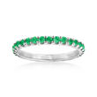 .50 ct. t.w. Emerald Ring in Sterling Silver