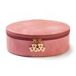 Dusty Rose Faux Vegan Snakeskin Perfect Travel Jewelry Disc