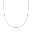 1.55 ct. t.w. Bezel-Set Diamond Link Necklace in 14kt White Gold