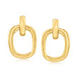 18kt Yellow Gold Doorknocker Earrings