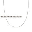 Italian Sterling Silver Adjustable Rope-Chain Necklace