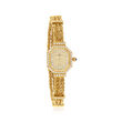 C. 1980 Vintage Baume & Mercier Women's 17mm .80 ct. t.w. Diamond Watch in 18kt Yellow Gold