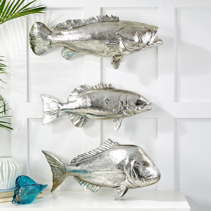 Set of Three Decorative Fish Wall Decor