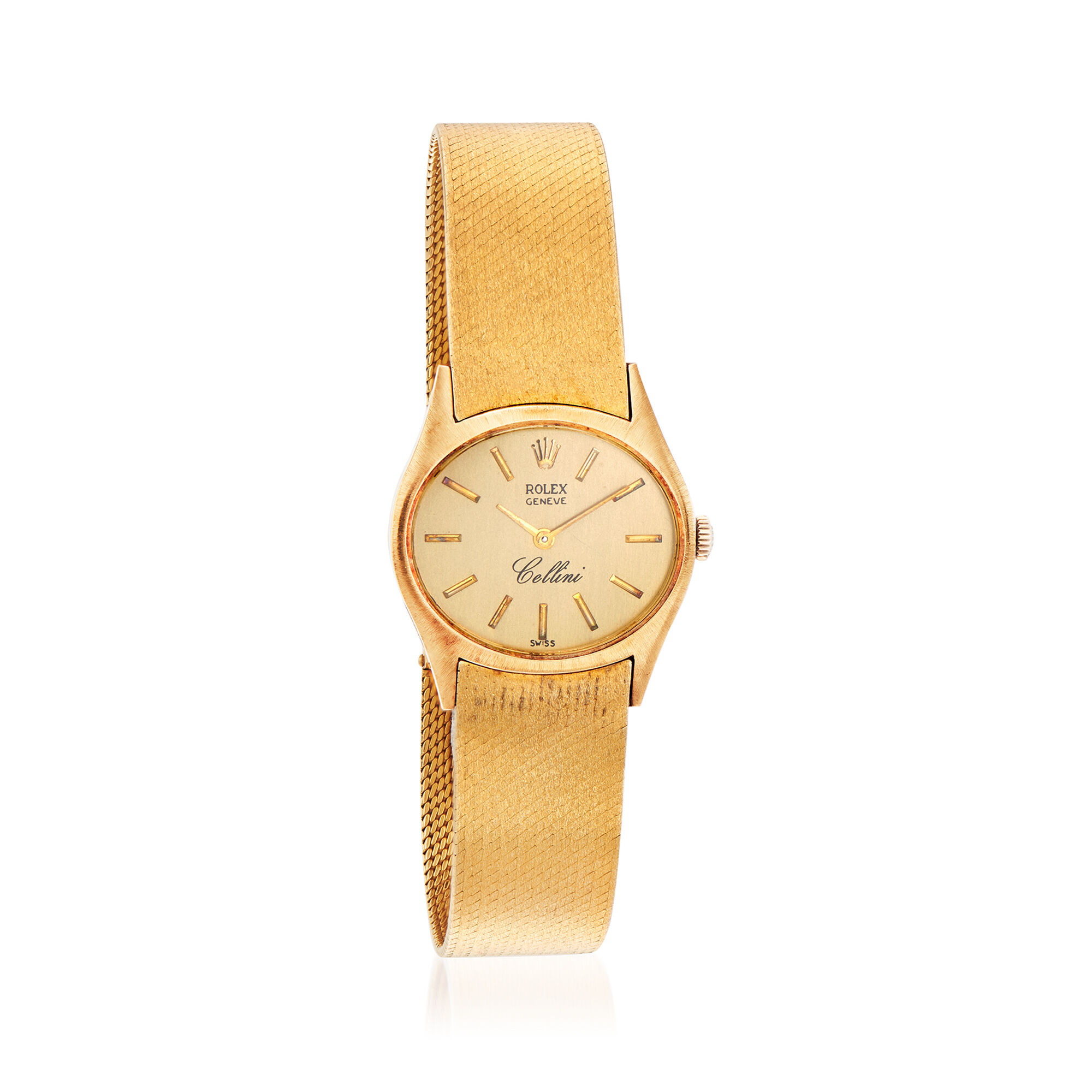 rolex women's cellini gold watch
