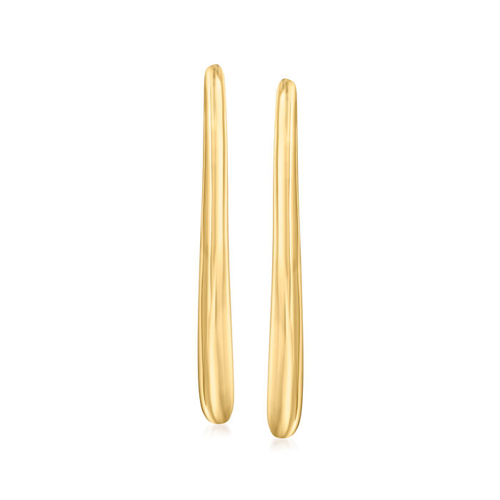 Italian 18kt Gold Over Sterling Linear Drop Earrings