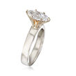 C. 1960 Vintage 1.50 Carat Marquise-Cut Diamond Solitaire Ring in 14kt White Gold