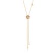 .24 ct. t.w. Diamond Floral Lariat Necklace in 14kt Yellow Gold