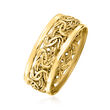 18kt Gold Over Sterling Byzantine Ring