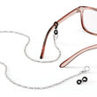 2-In-1 CZ Necklace and Eyeglass Chain in Sterling Silver