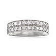 1.00 ct. t.w. Diamond Double-Row Ring in Sterling Silver