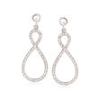 .25 ct. t.w. Diamond Abstract Infinity Earring Jackets in Sterling Silver