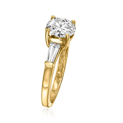 1.80 ct. t.w. Lab-Grown Diamond Ring in 14kt Yellow Gold