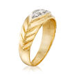 C. 1980 Vintage .13 ct. t.w. Diamond Ring in 14kt Yellow Gold